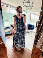 Sweetheart Neckline Boho Jumpsuit