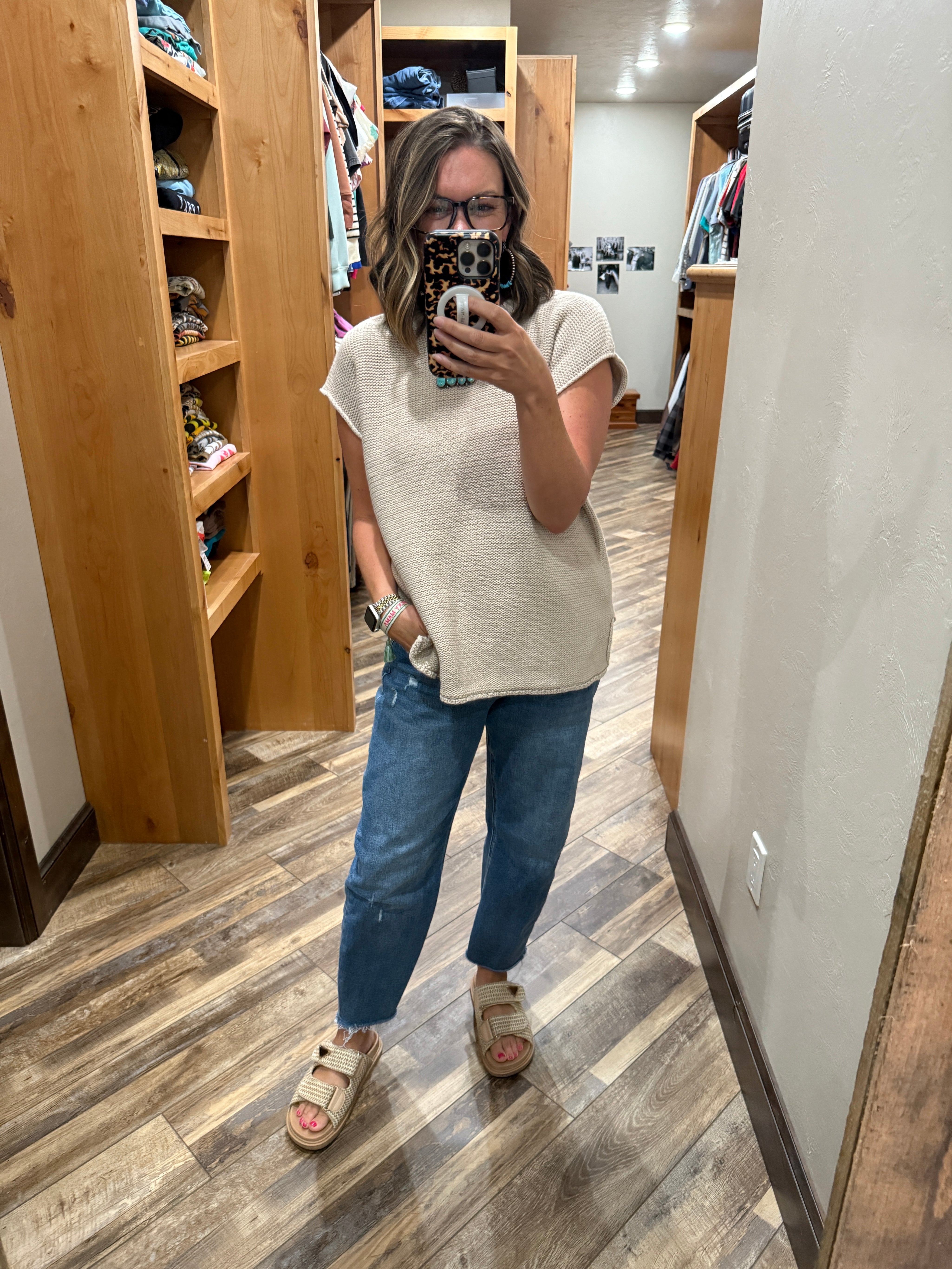 Classic Side-Slit Sleeveless Sweater