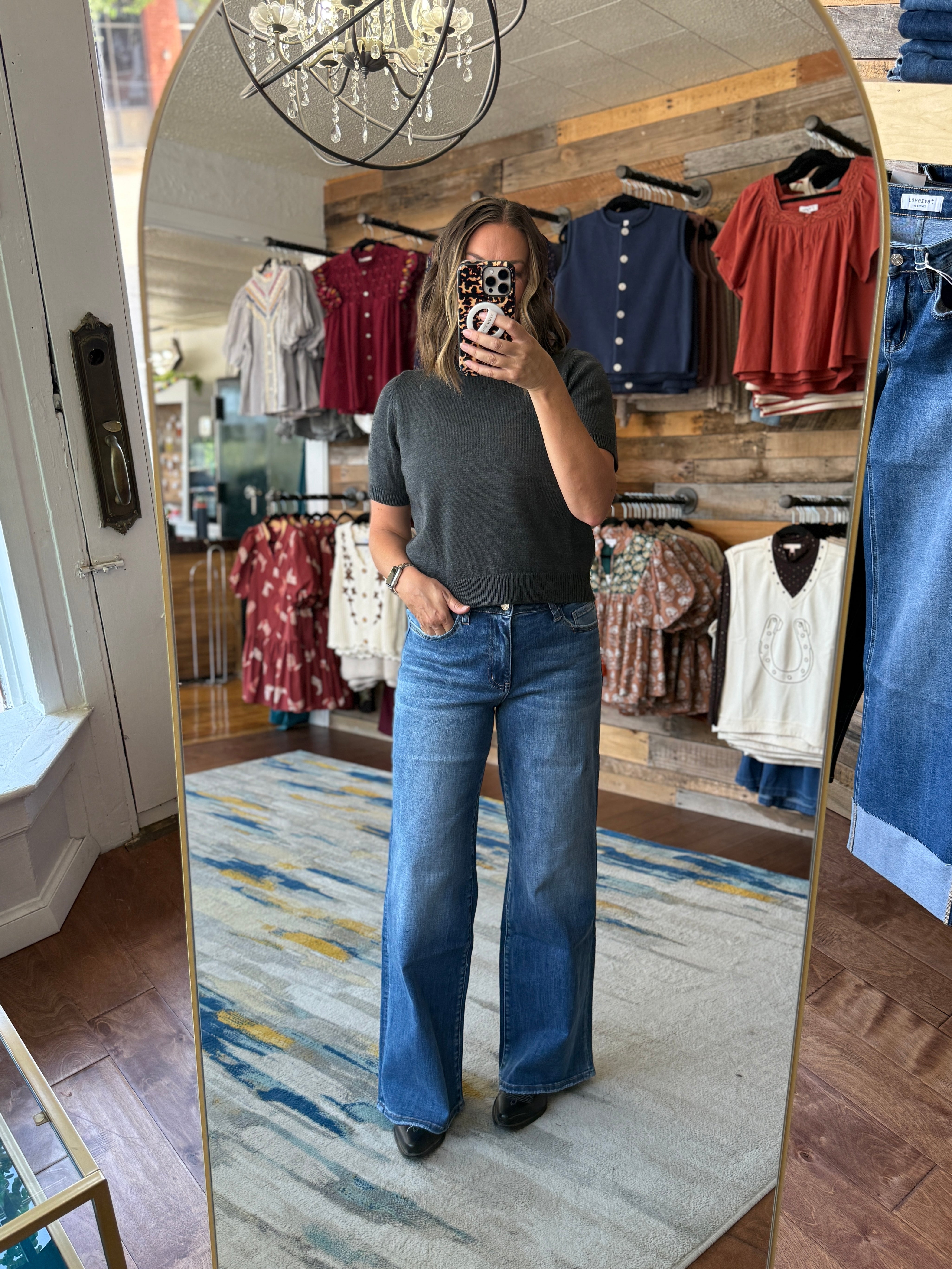 Short Sleeve Sweater Top