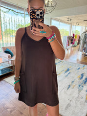 Cupro Romper Dress