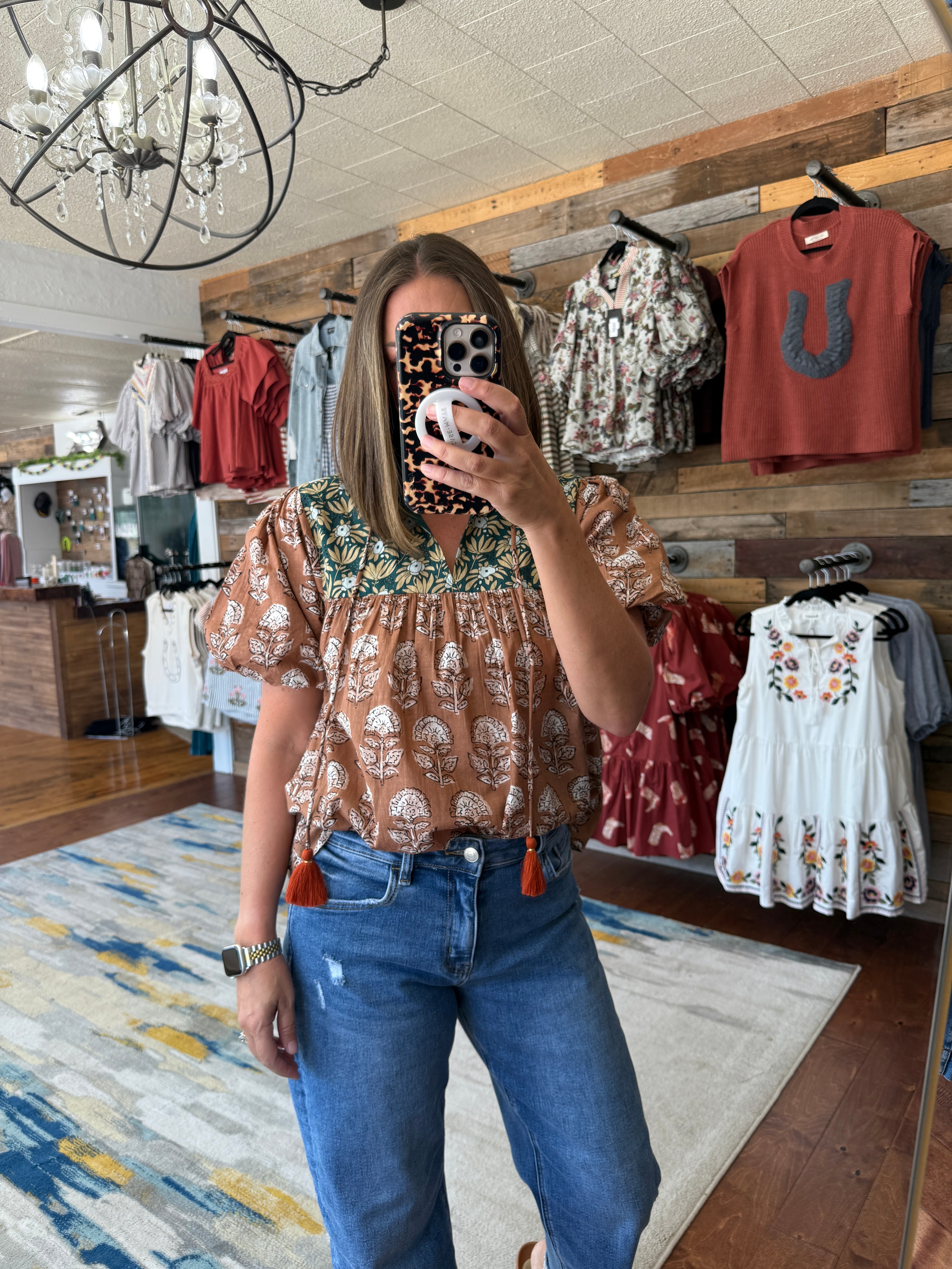 Terracotta Whisper Blouse