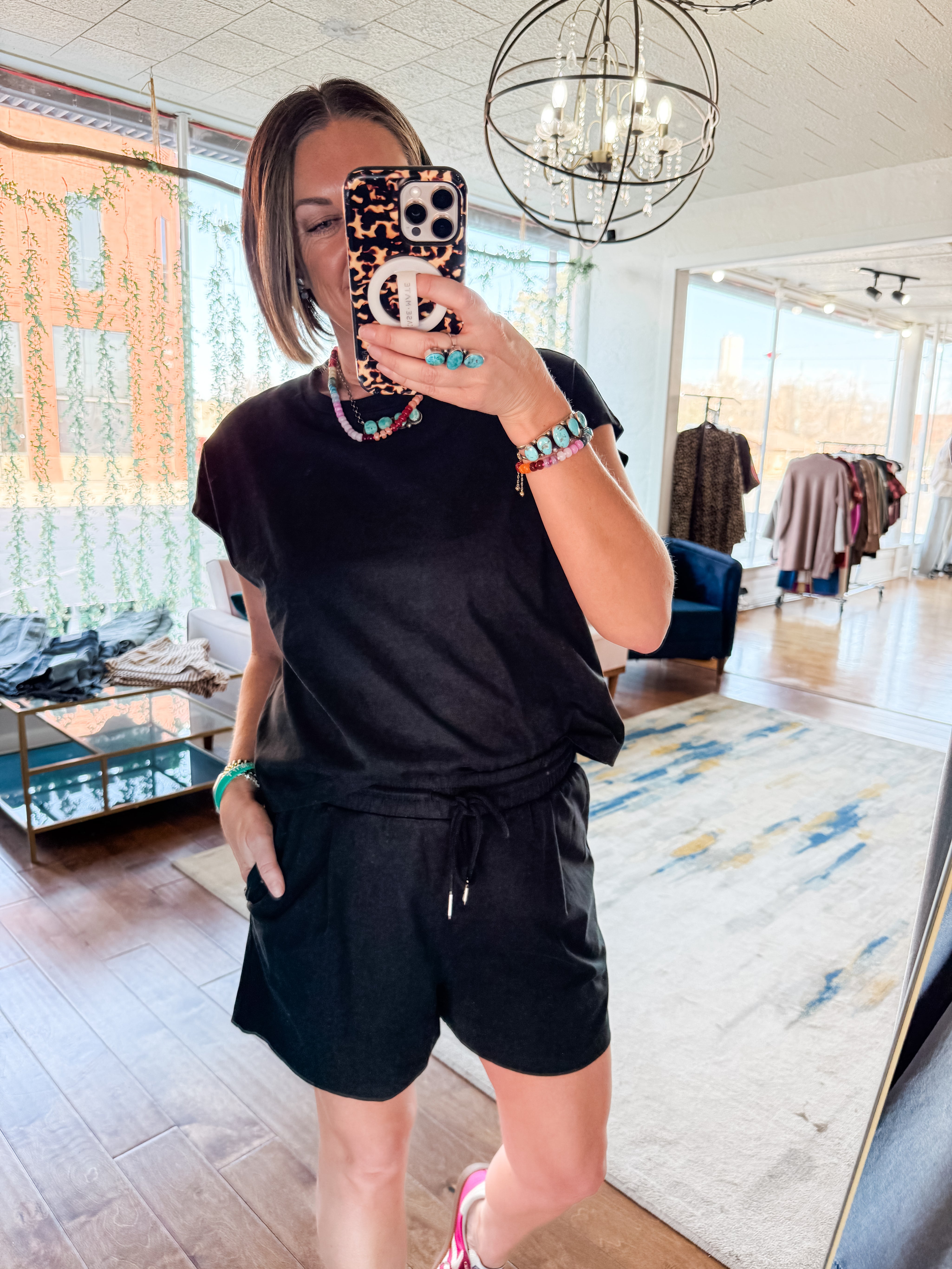 Cap Sleeve Top & Shorts Set