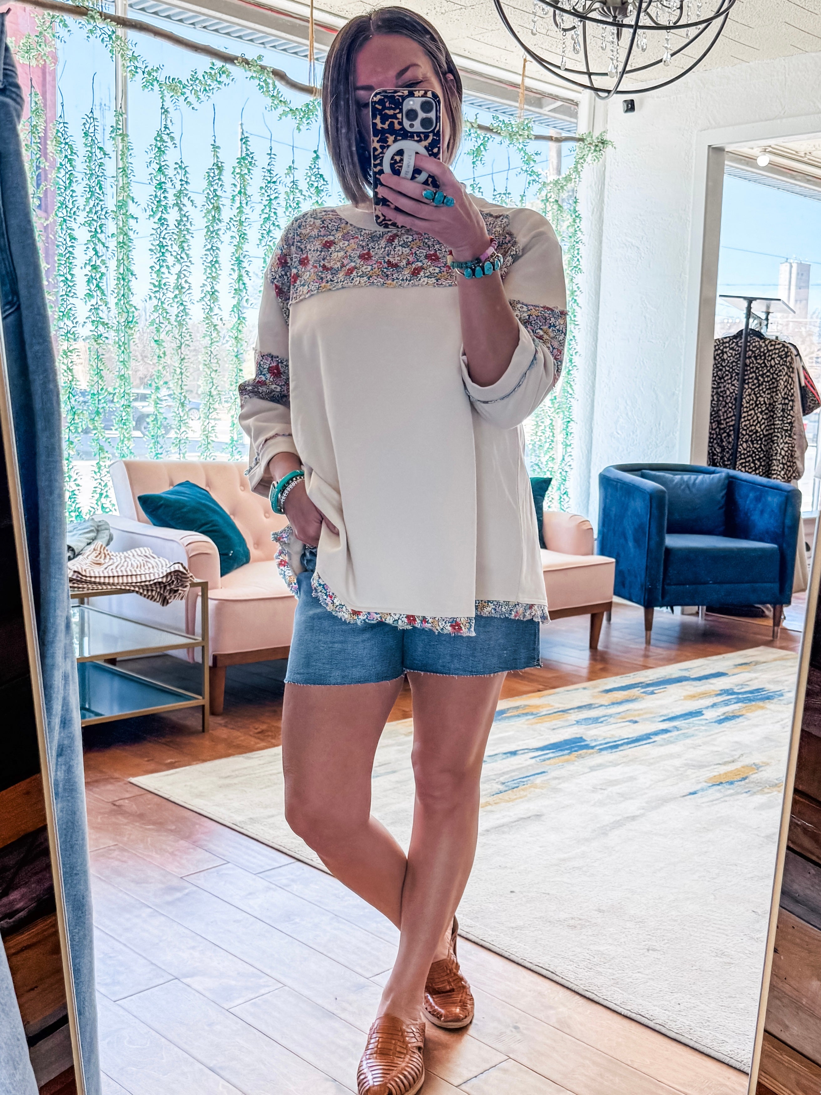 In Bloom Oversized Top