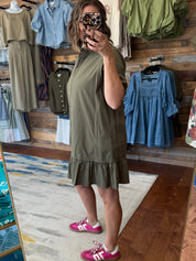 Button Down Mini Dress