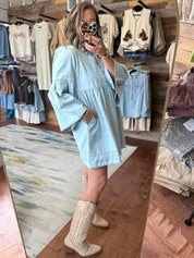 Denim Babydoll Dress