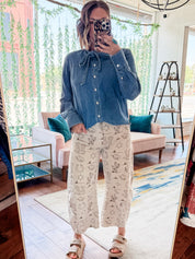 Western Barrel Leg Jeans