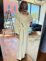 Piped Athletic Pant Set