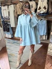 Denim Babydoll Dress