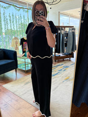 Storey Scalloped Top