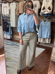 Martini Olive Stripe Pants