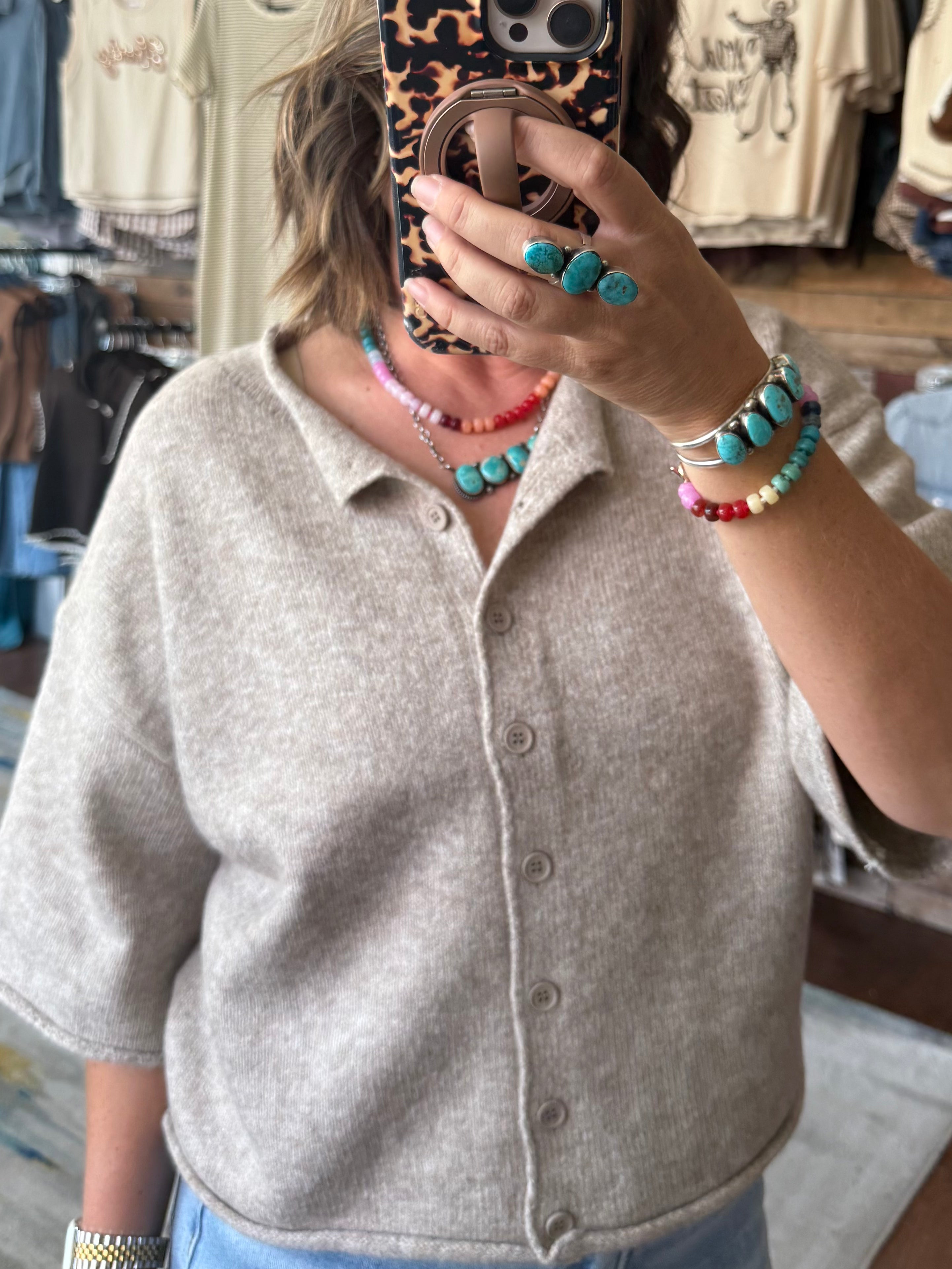 Kelsey Quarter Sleeve Cardigan