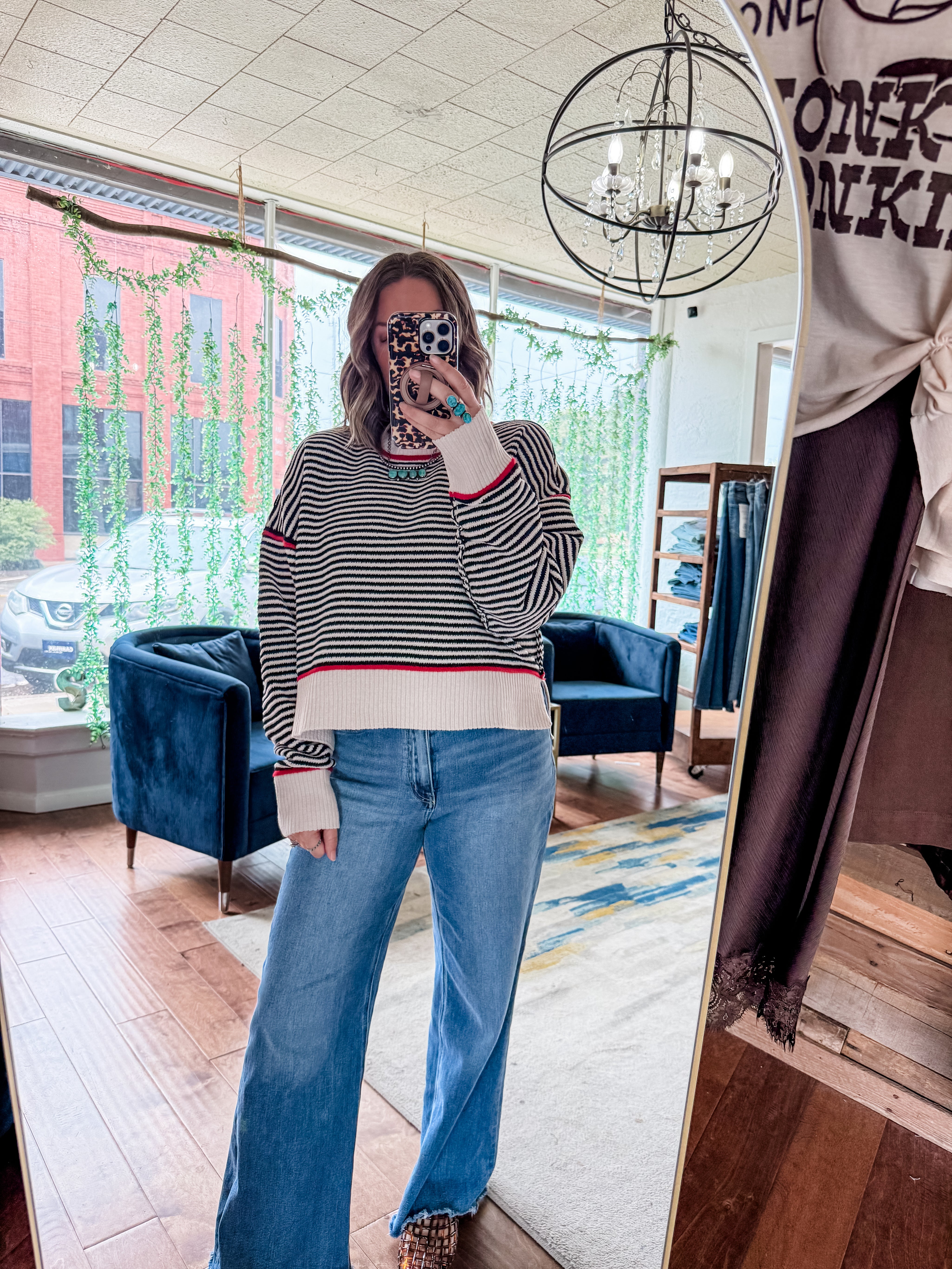 Striped Contrast Sweater