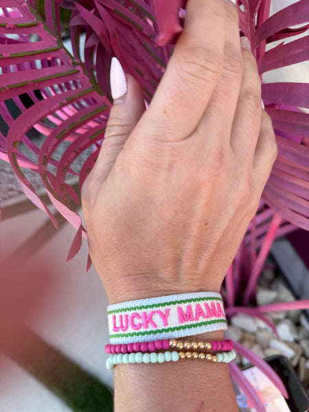Lucky Mama Embroidered Bracelet