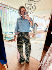 Pink Trim Camo Pants
