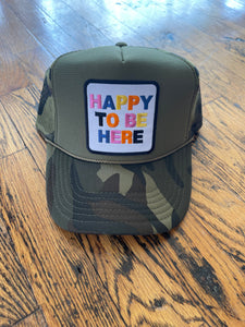 Happy Camo Trucker Hat