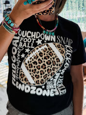 Leopard Football Tee