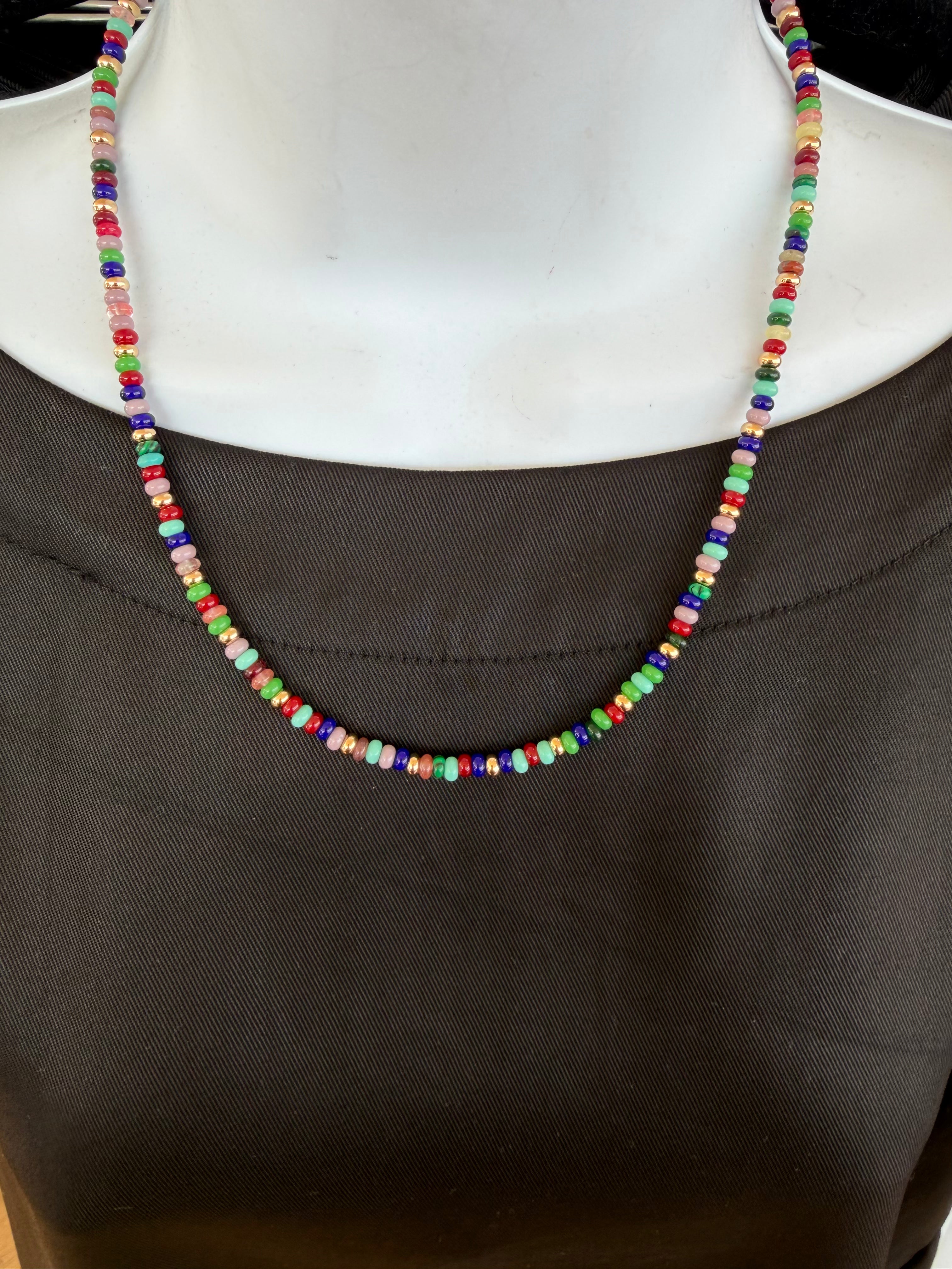 Jewel Stone Beaded Necklace