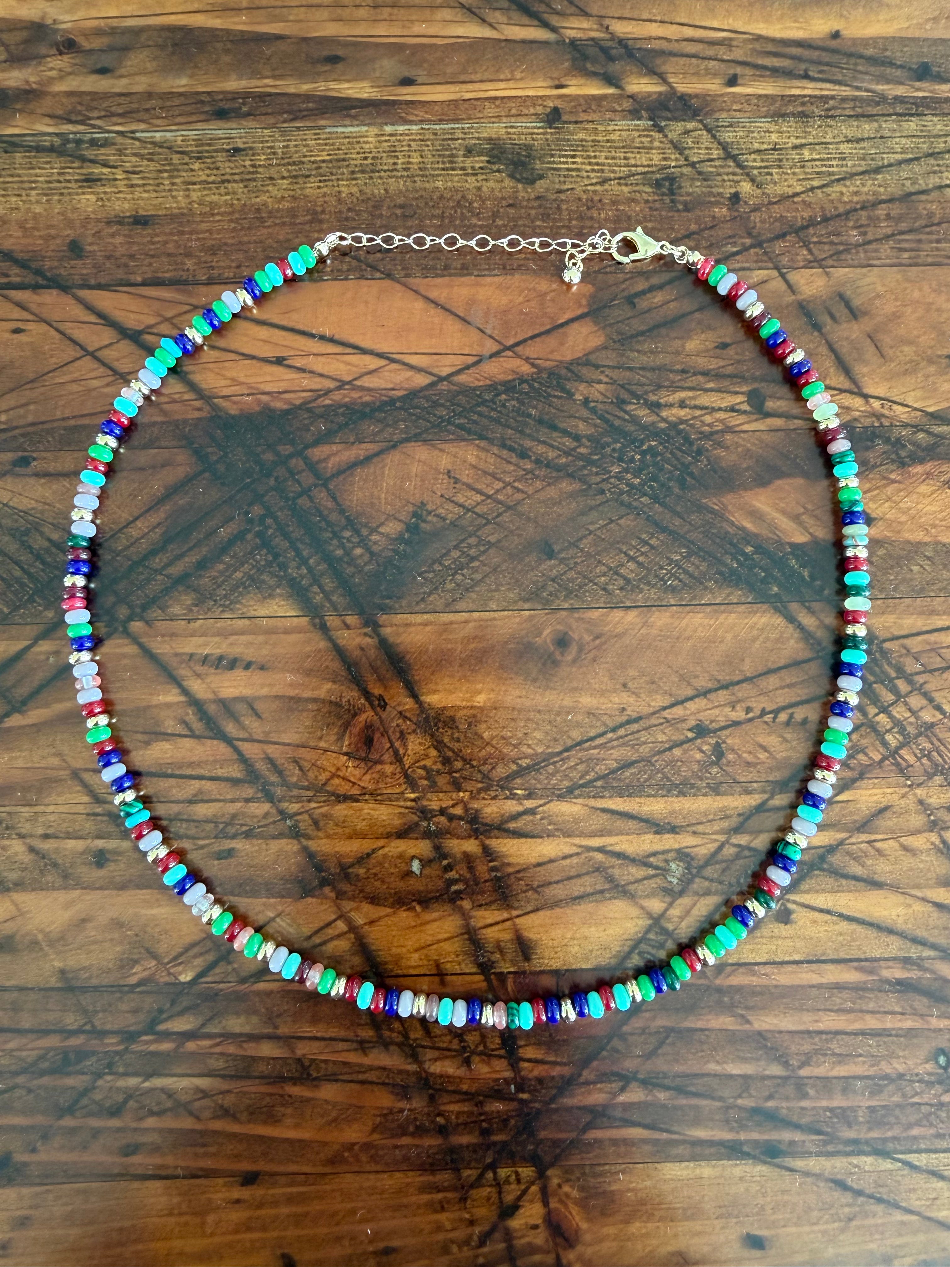 Jewel Stone Beaded Necklace