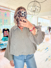 Gingham Bubble Jacket
