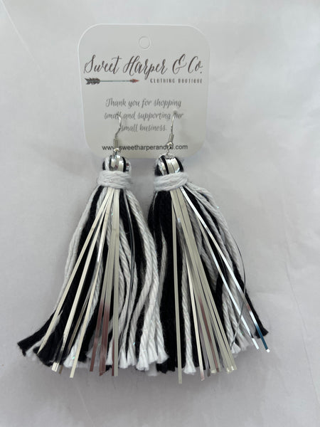 Yarn Tassel Earrings