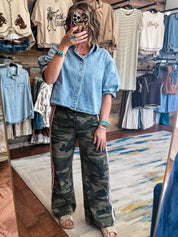 Pink Trim Camo Pants