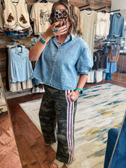 Pink Trim Camo Pants