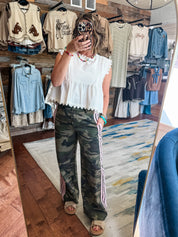 Pink Trim Camo Pants