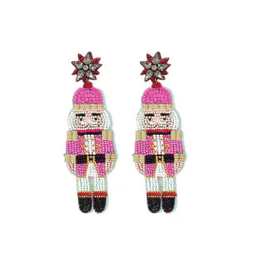 Beaded Nutcracker Earrings