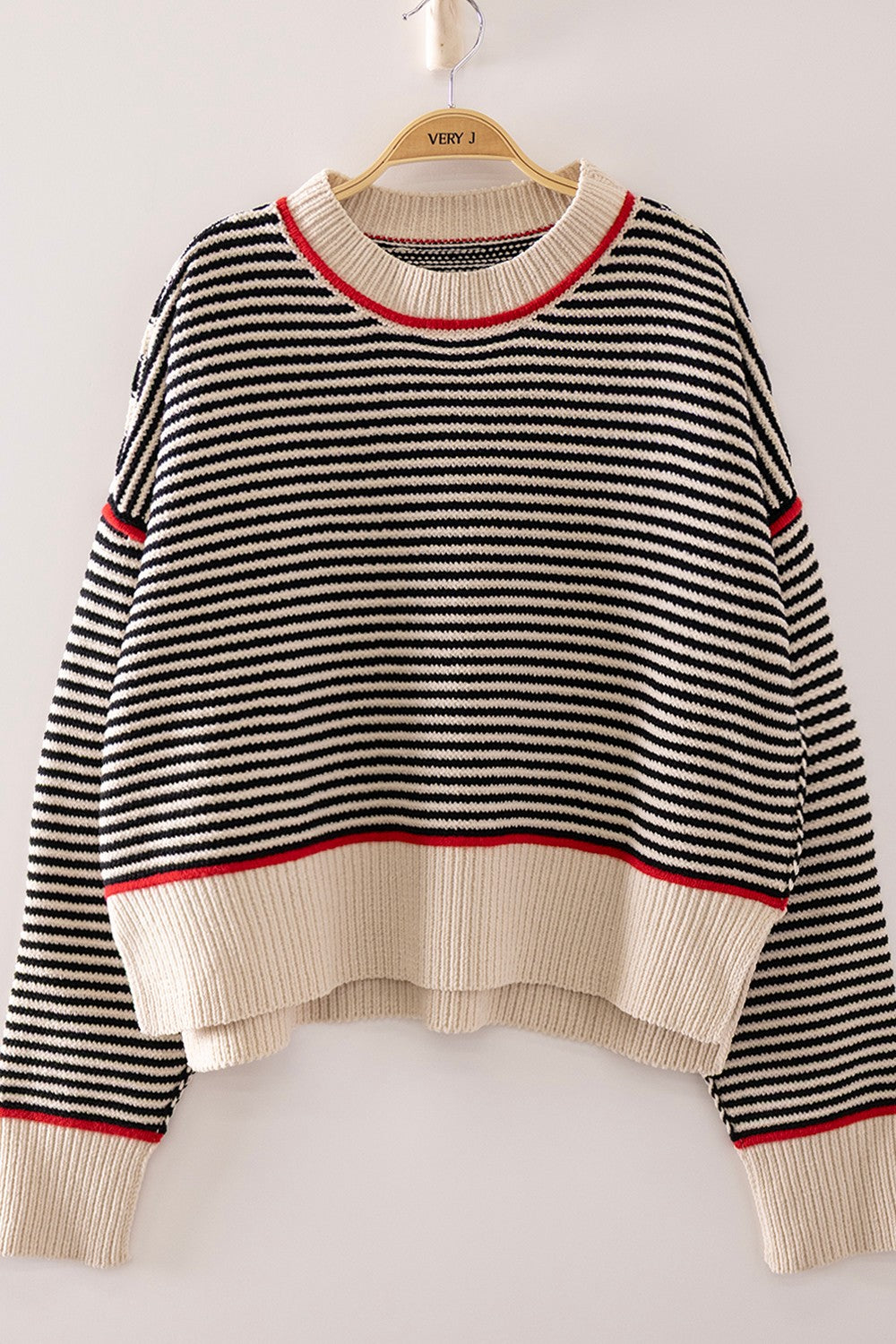 Striped Contrast Sweater