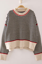 Striped Contrast Sweater