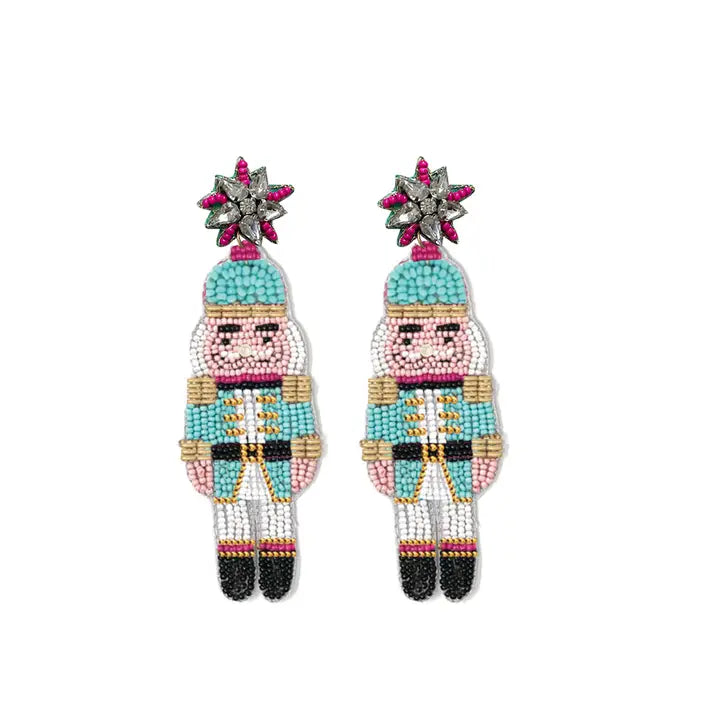 Beaded Nutcracker Earrings