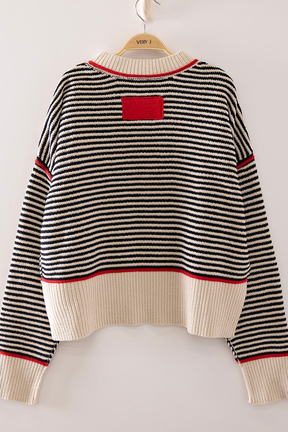 Striped Contrast Sweater