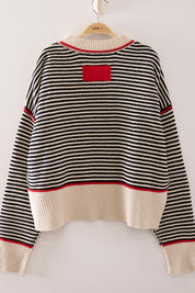Striped Contrast Sweater