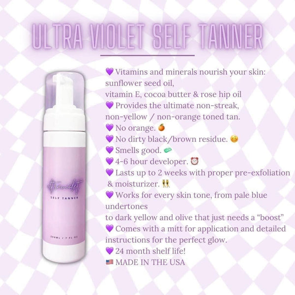 Ultra Violet Self Tanning Foam