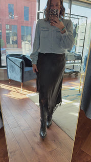 After Midnight Satin Skirt