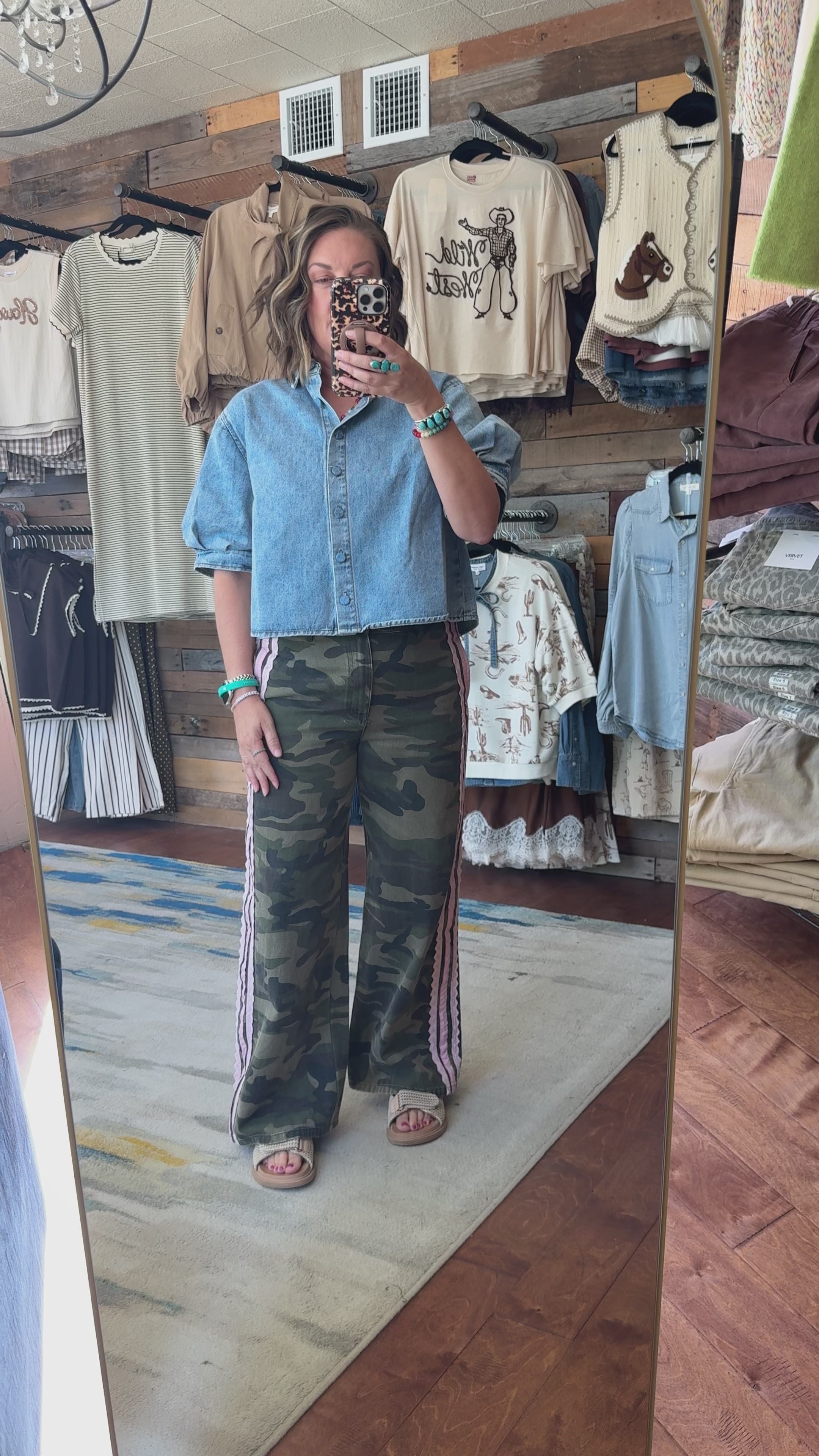 Pink Trim Camo Pants