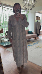 Snakeskin Maxi Dress