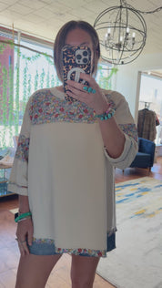 In Bloom Oversized Top