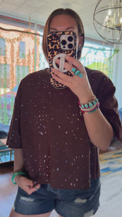 Multicolor Star Print Relaxed Tee
