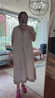 Coastal Stripe Midi Dress