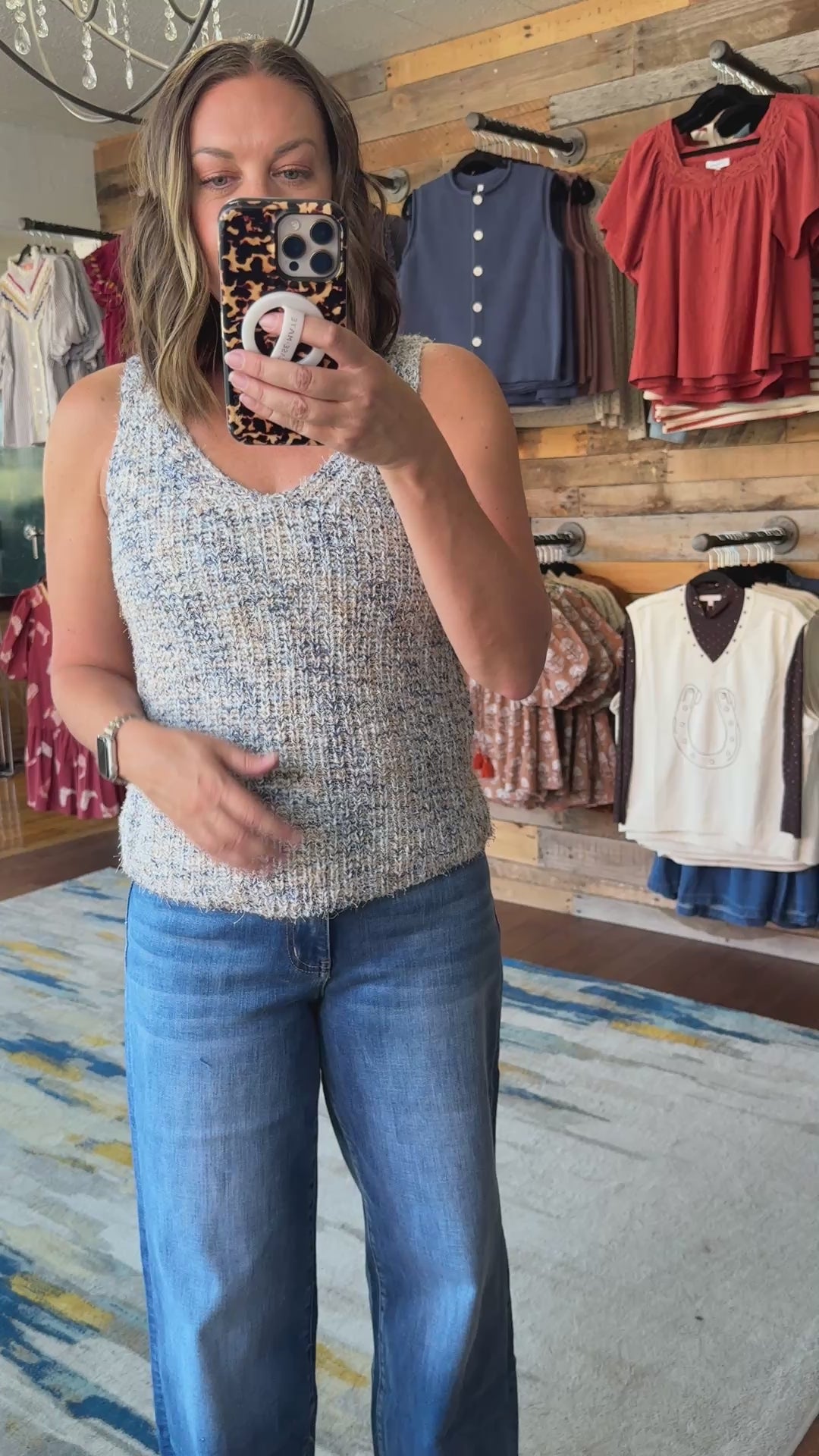 Paloma Blue Confetti Tank