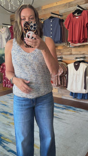 Paloma Blue Confetti Tank