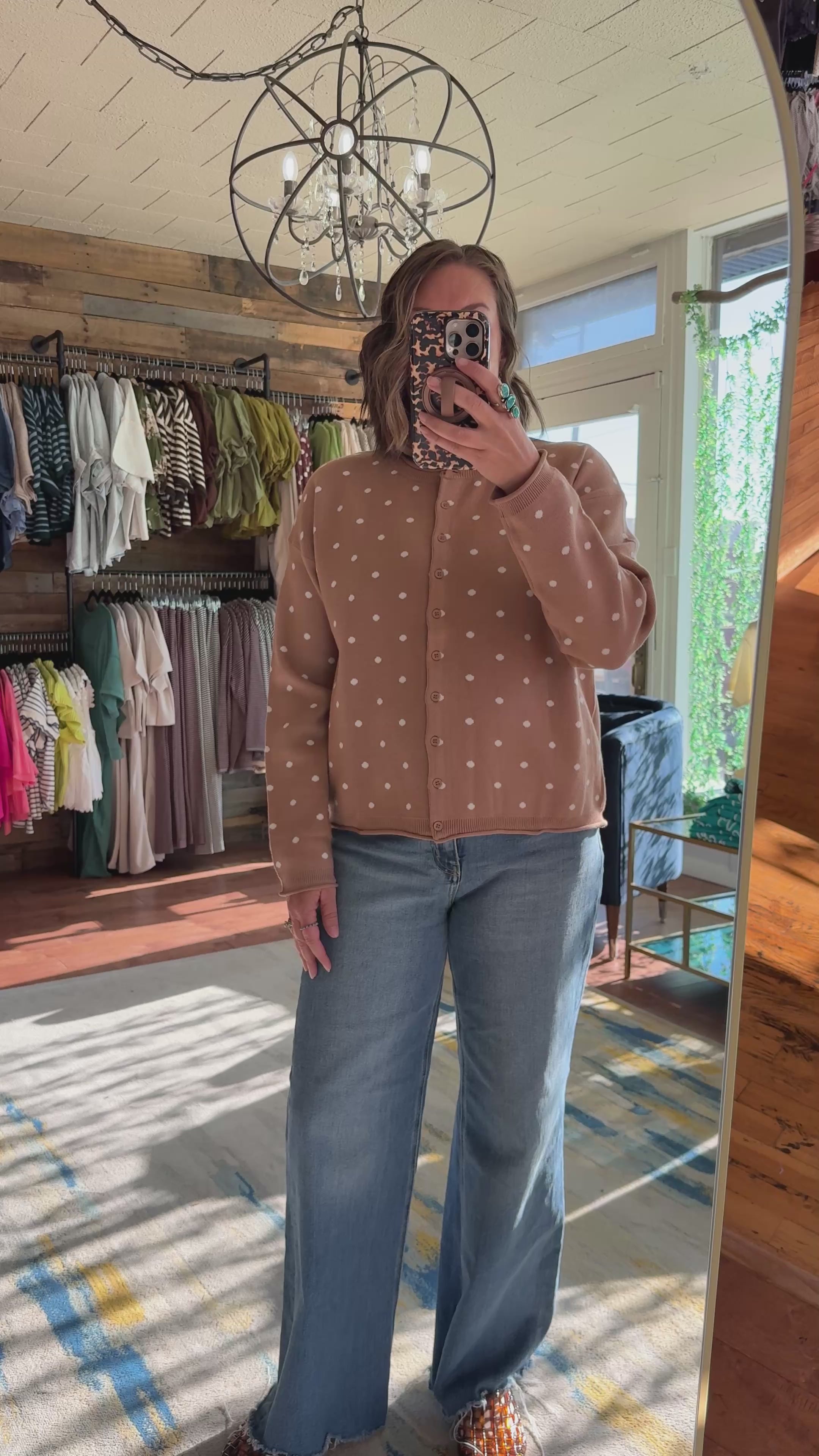 Polka Dot Cardi