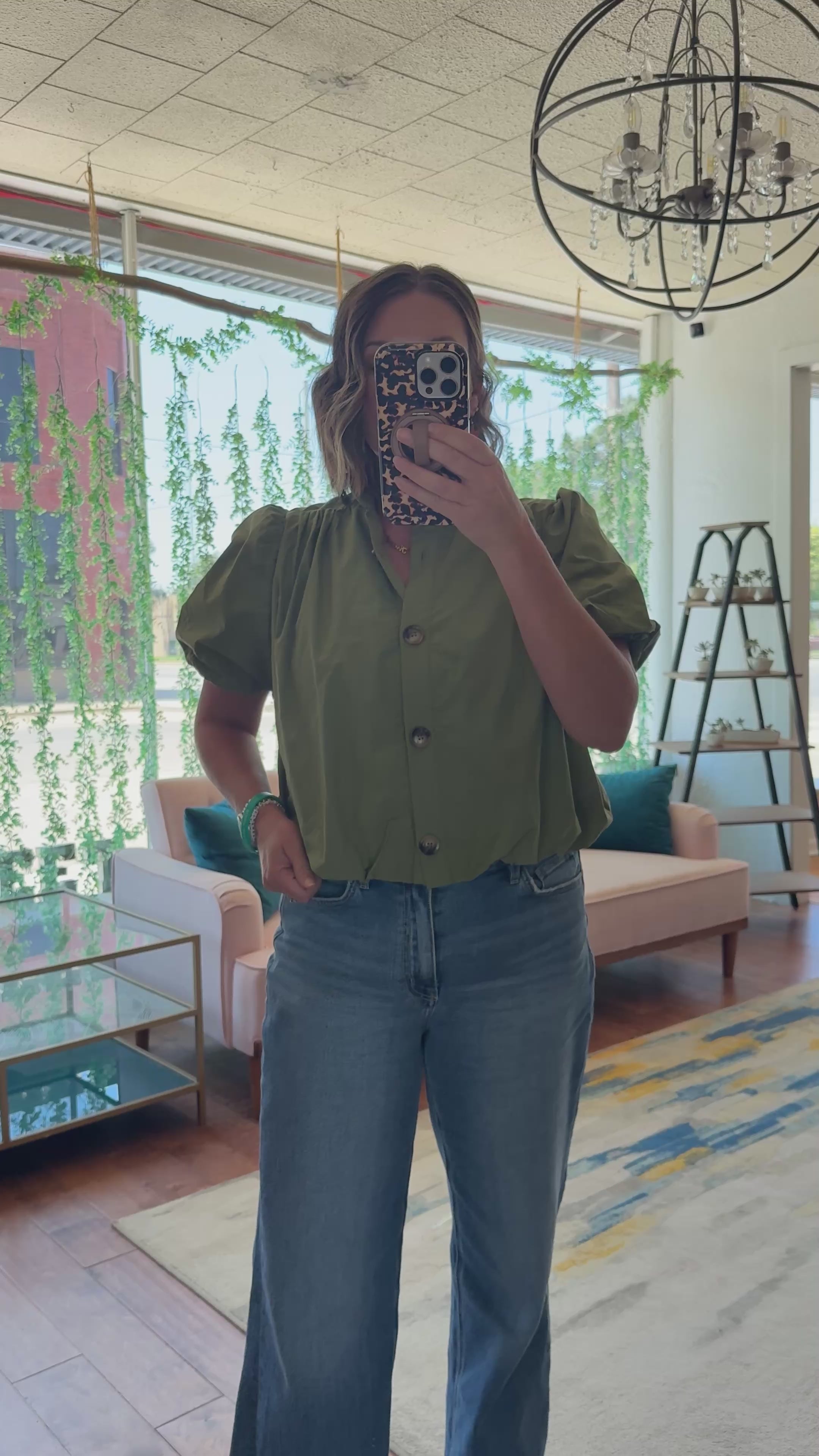 Bubble Hem Top/Jacket