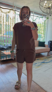 Cap Sleeve Top & Shorts Set