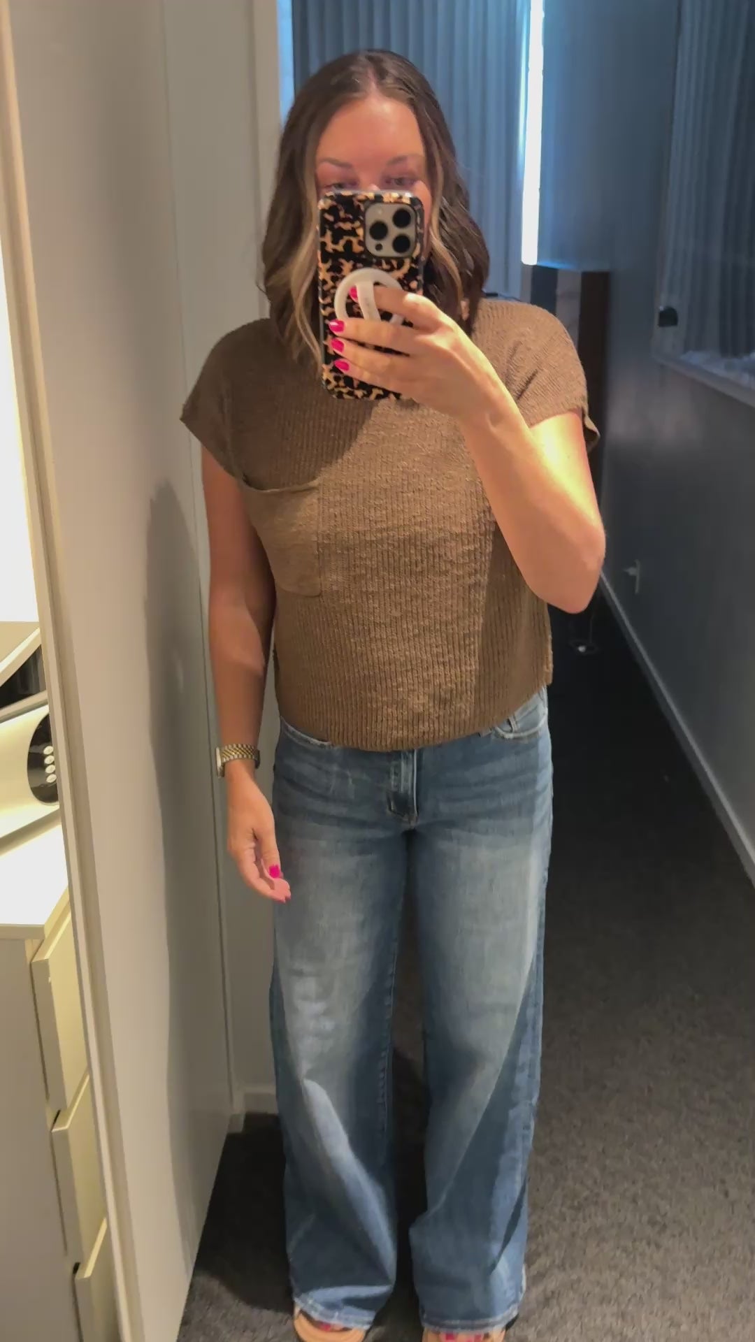 Cap Sleeve Boxy Sweater