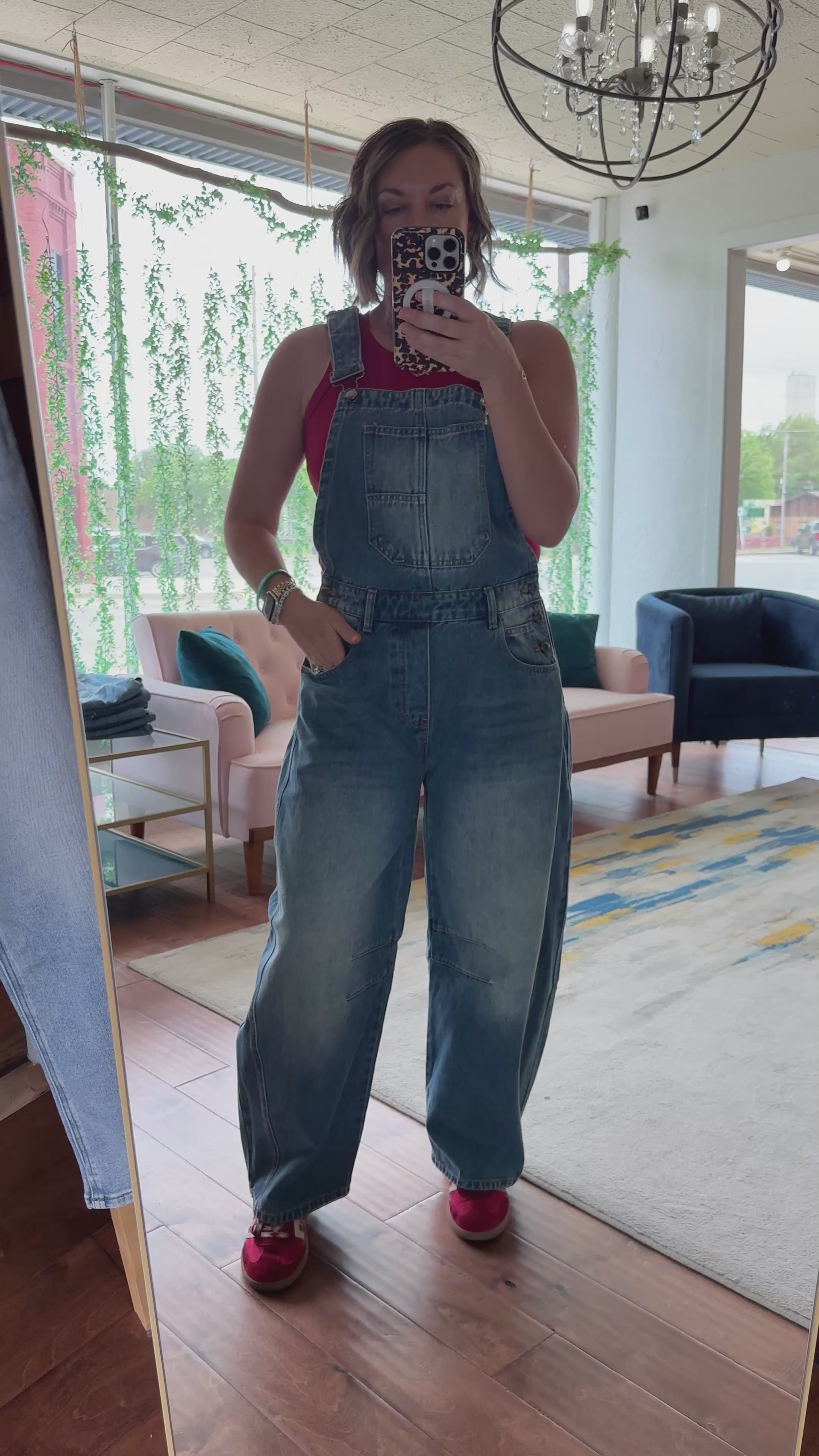 Barrel Jean Overalls