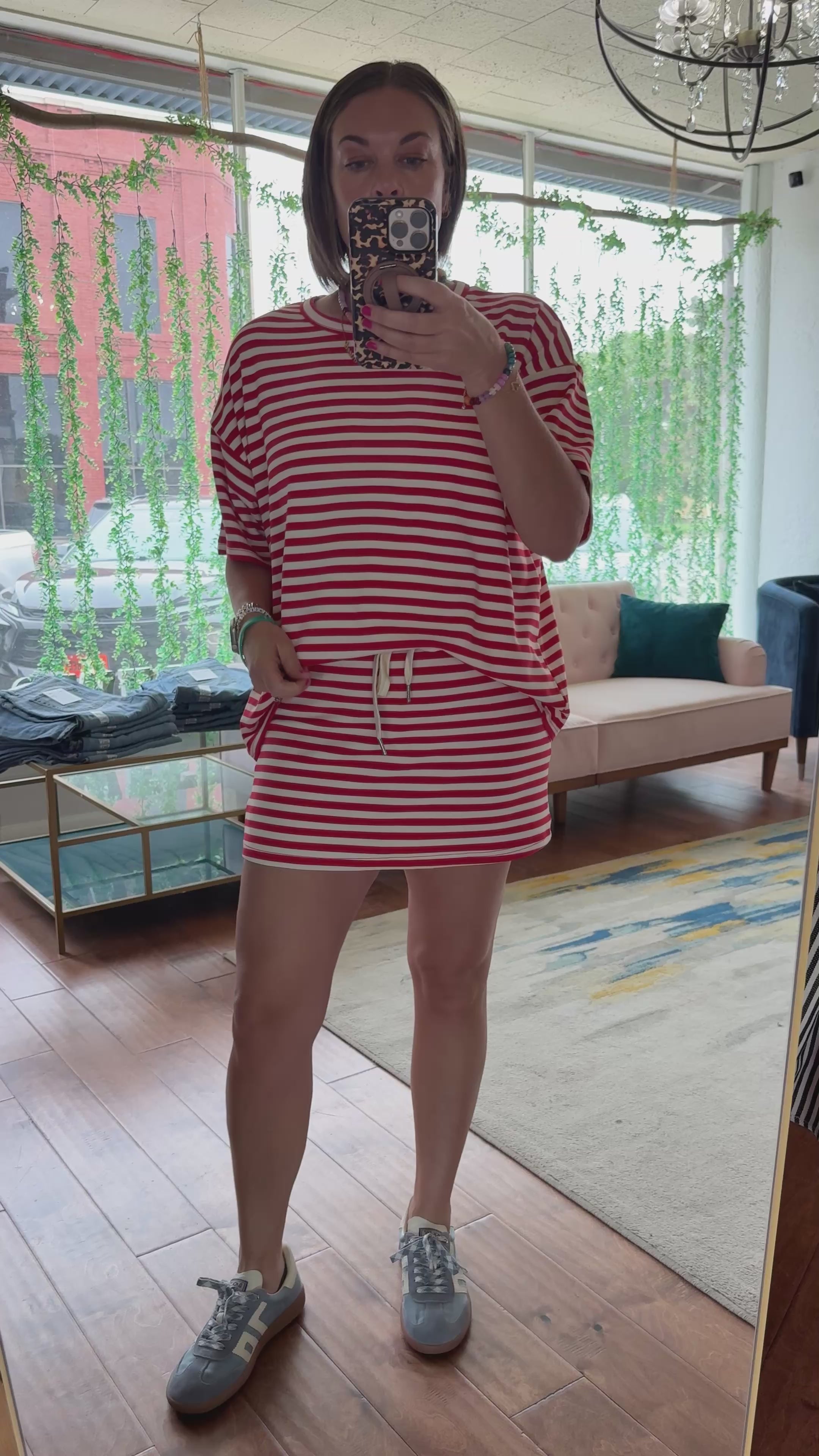 Picnic Striped Skort