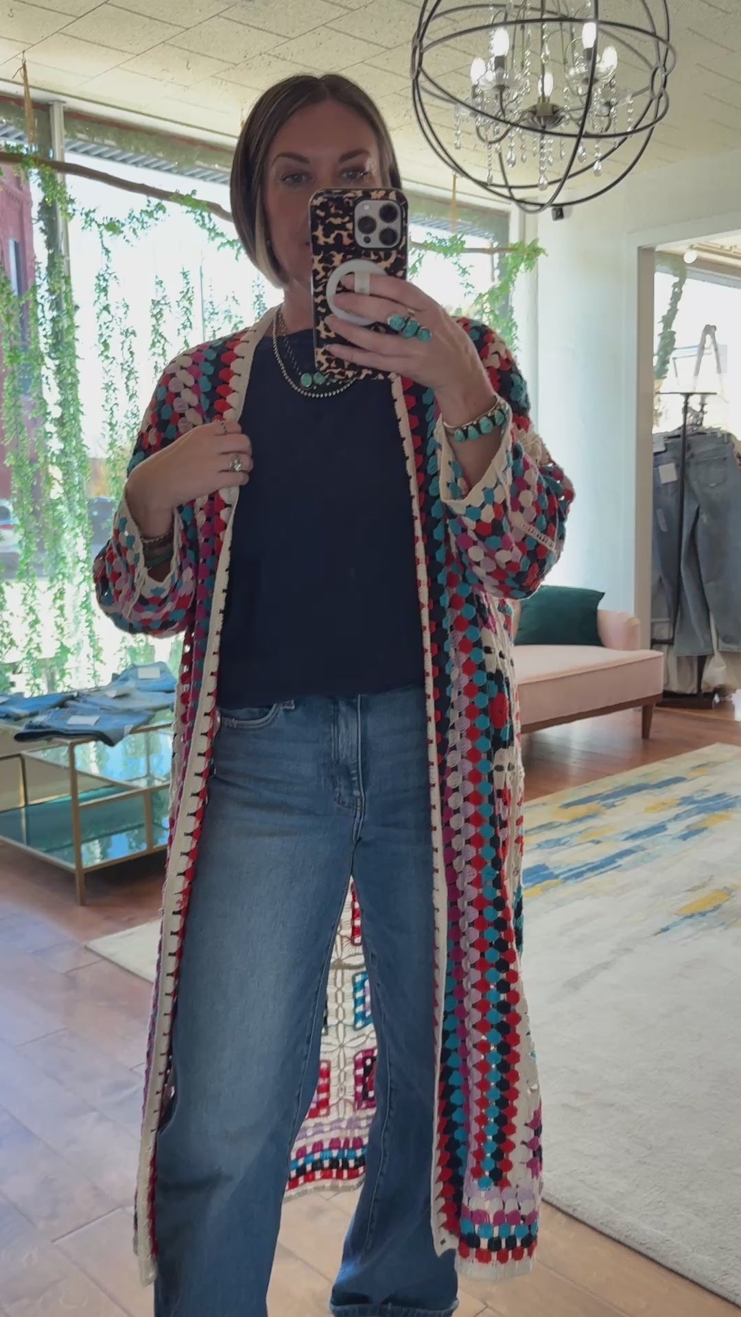 Festival Squares Kimono