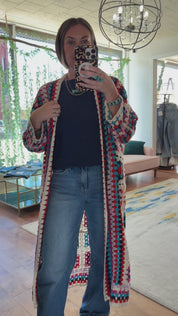 Festival Squares Kimono